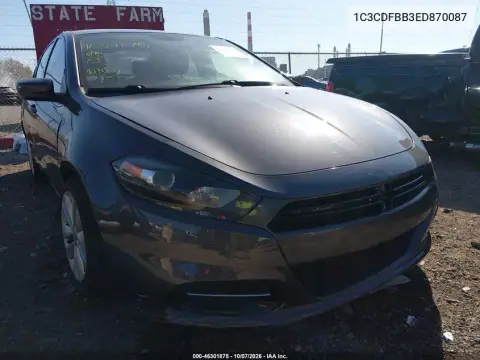 1C3CDFBB3ED870087 — 2014 Dodge DART, не указано, фото до ремонта