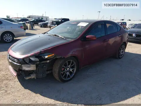 2015 Dodge Dart Sxt VIN 1C3CDFBB8FD337914 фото 3
