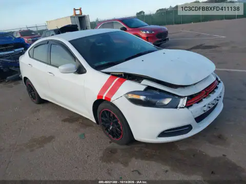 1C3CDFBBXFD411138 — 2015 Dodge DART, Передняя часть, фото до ремонта