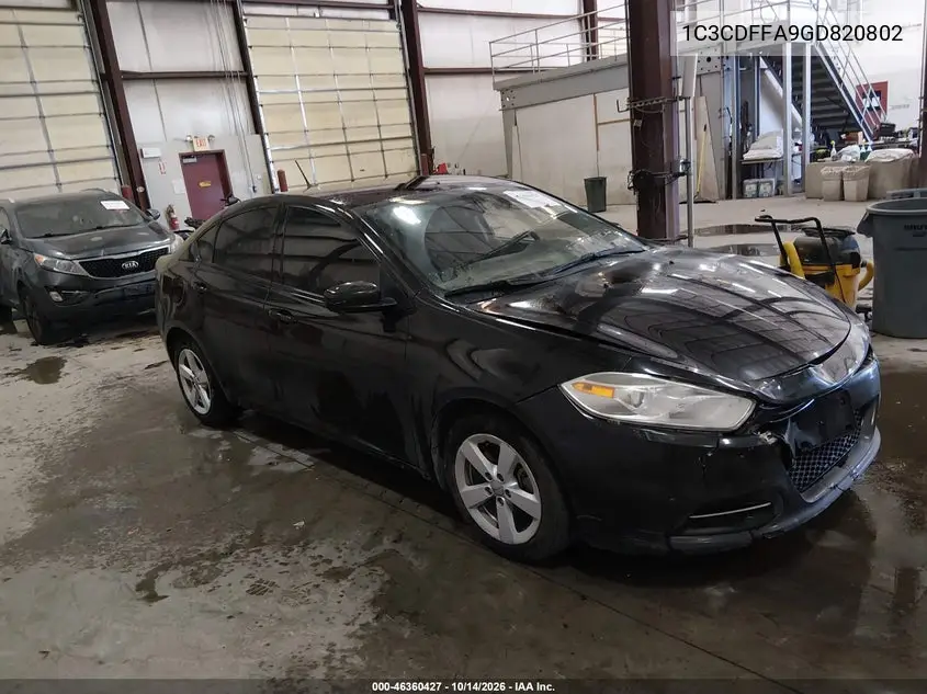1C3CDFFA9GD820802 — 2016 Dodge DART, фото 2 с аукциона IAAI, Передняя часть