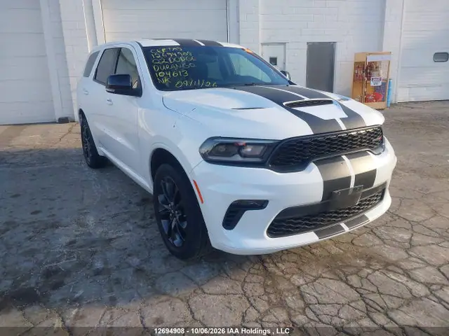 1C4RDJDG5NC104613 — 2022 Dodge Durango GT, Угон (Theft), фото до ремонта
