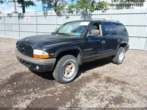 1B4HS28Y9WF116822 — 1998 Dodge Durango, фото 3 с аукциона IAAI 14.10.2026, Сзади слева