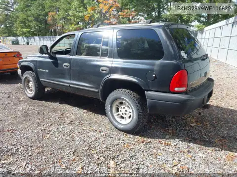 1B4HS28Y9WF116822 — 1998 Dodge Durango, фото 4 с аукциона IAAI 14.10.2026, Сзади слева