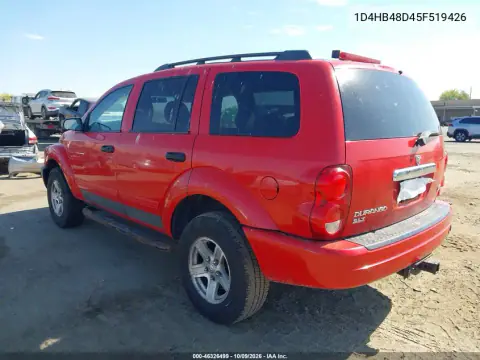 2005 Dodge Durango Slt VIN 1D4HB48D45F519426 фото 3