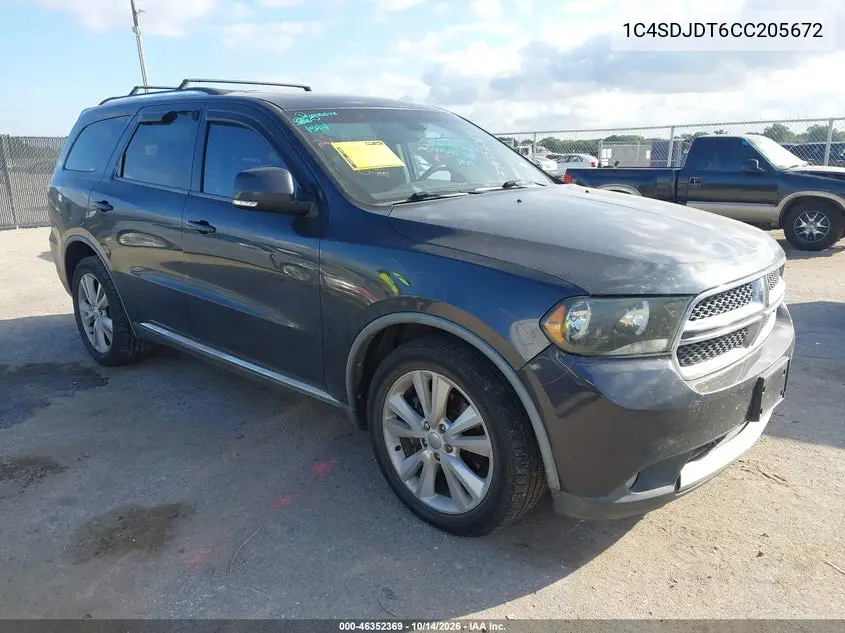 1C4SDJDT6CC205672 — 2012 Dodge Durango, фото 2 с аукциона IAAI, Левый бок