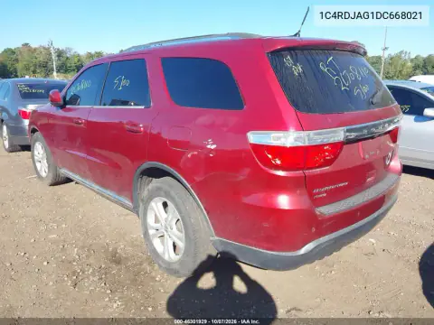 2013 Dodge Durango Sxt VIN 1C4RDJAG1DC668021 фото 3