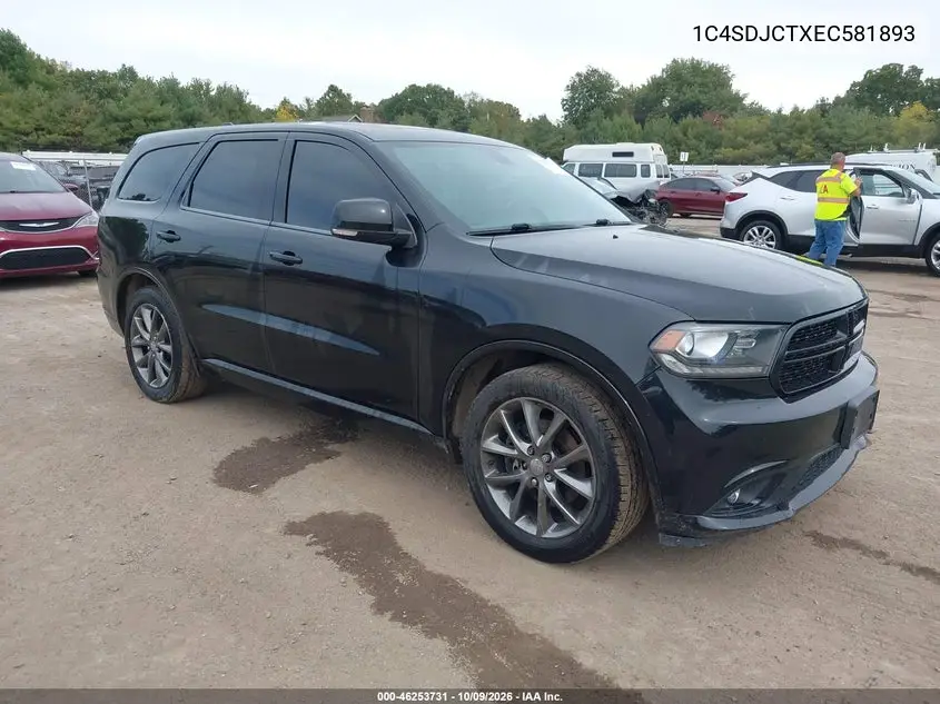 2014 Dodge Durango R/T VIN 1C4SDJCTXEC581893 фото 2