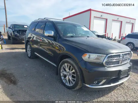 1C4RDJEG6EC332814 — 2014 Dodge Durango, Передняя часть, фото до ремонта