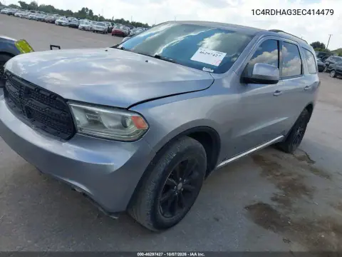 2014 Dodge Durango Sxt VIN 1C4RDHAG3EC414479 фото 2