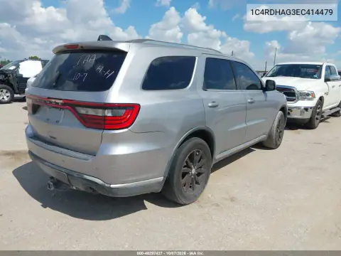 2014 Dodge Durango Sxt VIN 1C4RDHAG3EC414479 фото 4