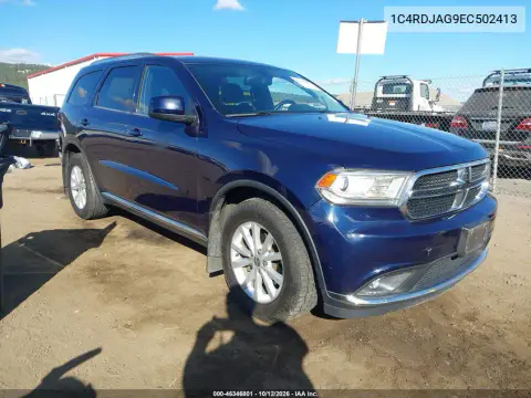 1C4RDJAG9EC502413 — 2014 Dodge Durango, Левая сторона, фото до ремонта