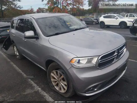 1C4RDJAG2FC921348 — 2015 Dodge Durango, фото 2 с аукциона IAAI, Задняя часть слева