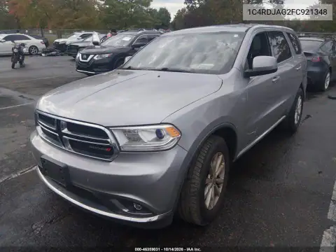 1C4RDJAG2FC921348 — 2015 Dodge Durango, фото 3 с аукциона IAAI, Задняя часть слева