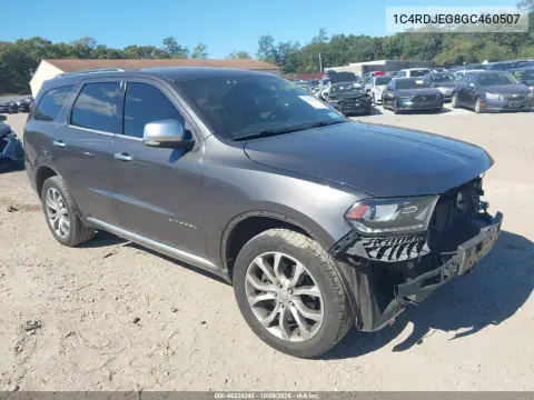 1C4RDJEG8GC460507 — 2016 Dodge Durango, Передняя часть, фото до ремонта