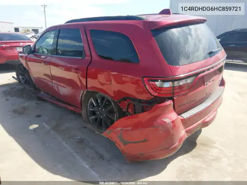 2017 Dodge Durango Gt Rwd VIN 1C4RDHDG6HC859721 фото 3
