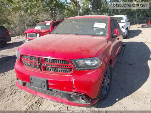 1C4SDJCT6HC797261 — 2017 Dodge Durango, фото 2 с аукциона IAAI, Сзади слева