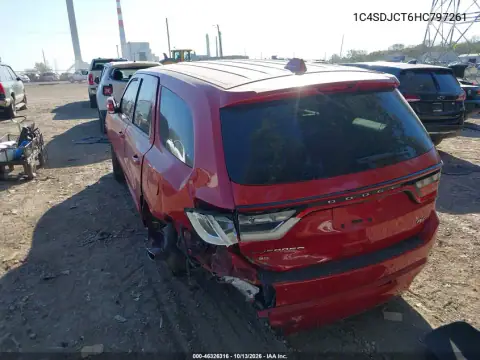 1C4SDJCT6HC797261 — 2017 Dodge Durango, фото 3 с аукциона IAAI, Сзади слева