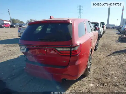 1C4SDJCT6HC797261 — 2017 Dodge Durango, фото 4 с аукциона IAAI, Сзади слева
