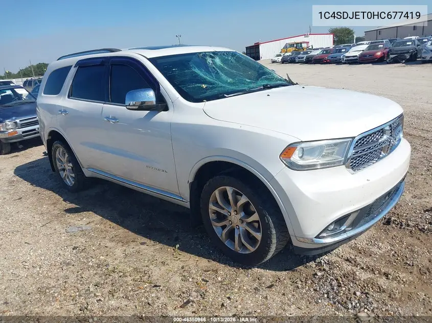 1C4SDJET0HC677419 — 2017 Dodge Durango, фото 2 с аукциона IAAI, Повреждения со всех сторон