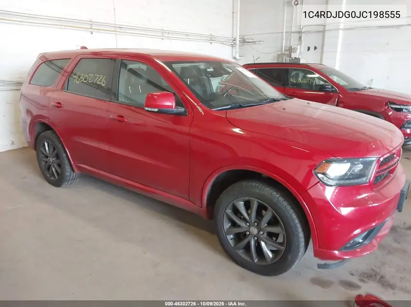 2018 Dodge Durango Gt Awd VIN 1C4RDJDG0JC198555 фото 2