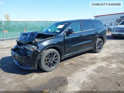 1C4SDJCT7JC439558 — 2018 Dodge Durango, фото 3 с аукциона IAAI, Передняя часть