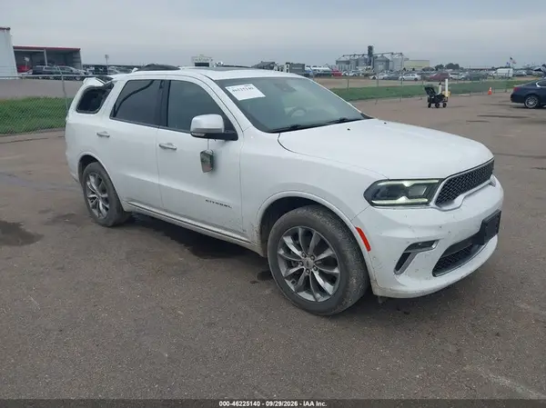 1C4SDJET2NC219165 — 2022 Dodge Durango, Повреждение штормом (Storm Damage), фото до ремонта
