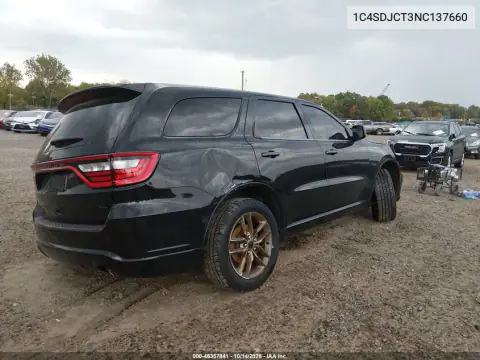 1C4SDJCT3NC137660 — 2022 Dodge Durango, фото 5 с аукциона IAAI, Передняя часть