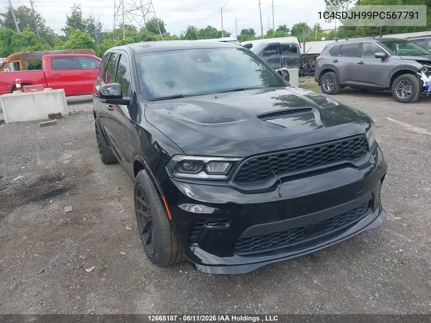 2023 Dodge Durango VIN 1C4SDJH99PC567791 фото 2