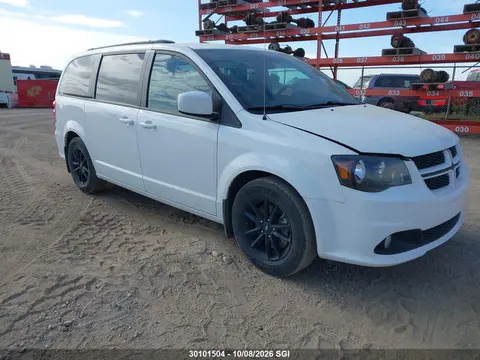 2C4RDGEG7KR752037 — 2019 Dodge Grand Caravan GT, Град (Hail), фото до ремонта