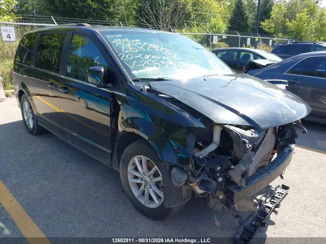2C4RDGCG7LR255395 — 2020 Dodge Grand Caravan Premium Plus, Передняя часть (Front), фото до ремонта