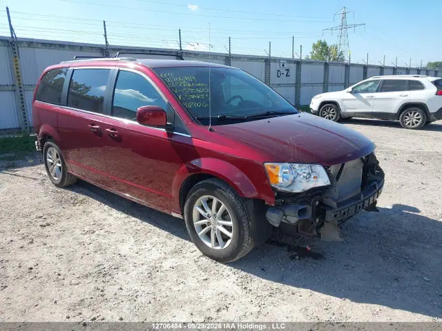 2C4RDGCG7LR155328 — 2020 Dodge Grand Caravan Premium Plus, Задняя часть (Rear), фото до ремонта
