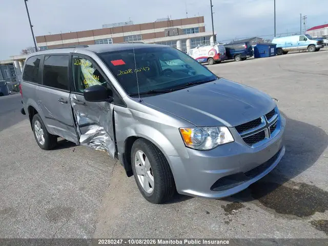 2C4RDGBG2HR869456 — 2017 Dodge Grand Caravan SE, Правый бок (Right Side), фото до ремонта