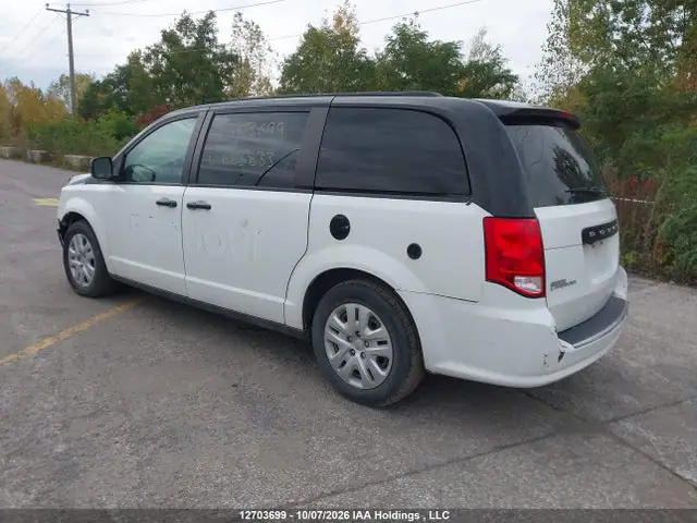 2C4RDGBG8KR683833 — 2019 Dodge Grand Caravan SE, фото 3 с аукциона IAAI 14.10.2026, Передняя часть
