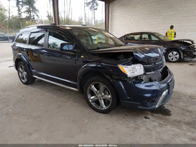 3C4PDDGG7HT623725 — 2017 Dodge Journey Crossroad Plus AWD, Передняя часть (Front End), фото до ремонта