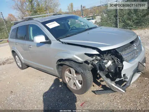 2012 Dodge Journey Sxt VIN 3C4PDCBG8CT167597 фото 2