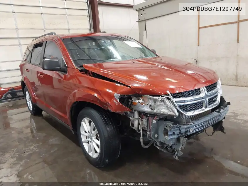 2014 Dodge Journey Sxt VIN 3C4PDDBG7ET297749 фото 1