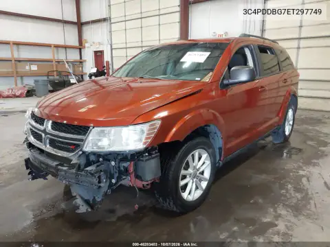 2014 Dodge Journey Sxt VIN 3C4PDDBG7ET297749 фото 2