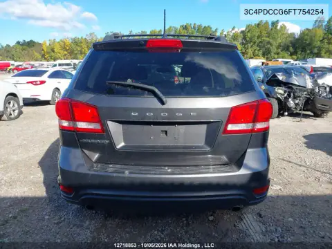 3C4PDCCG6FT754254 — 2015 Dodge Journey, Сзади, фото до ремонта