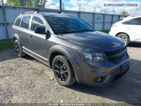 3C4PDCCG6FT754254 — 2015 Dodge Journey, Сзади, фото до ремонта