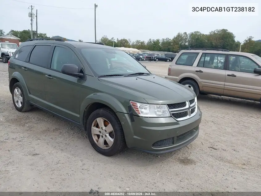 2016 Dodge Journey Se VIN 3C4PDCAB1GT238182 фото 1