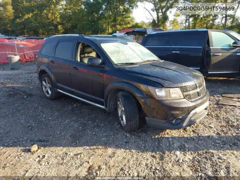 3C4PDCGG5HT594669 — 2017 Dodge Journey, Передний левый, фото до ремонта