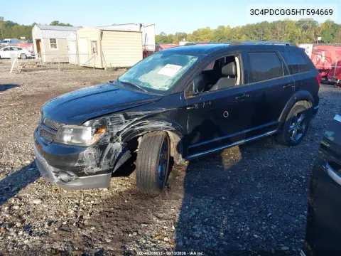 2017 Dodge Journey Crossroad Plus VIN 3C4PDCGG5HT594669 фото 3