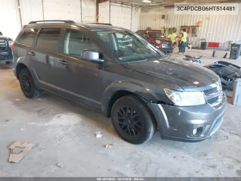 3C4PDCBG6HT514481 — 2017 Dodge Journey, Передняя часть, фото до ремонта