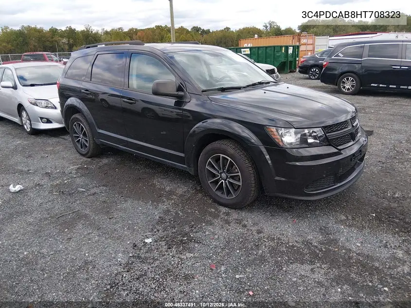 2017 Dodge Journey Se VIN 3C4PDCAB8HT708323 фото 2