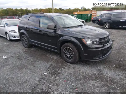 3C4PDCAB8HT708323 — 2017 Dodge Journey, Сзади, фото до ремонта