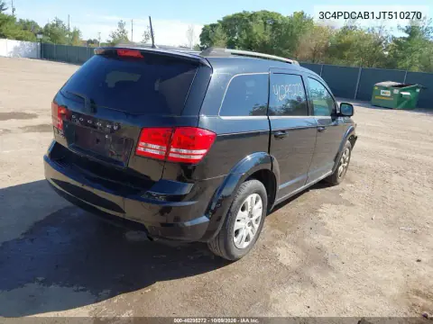 2018 Dodge Journey Se VIN 3C4PDCAB1JT510270 фото 4