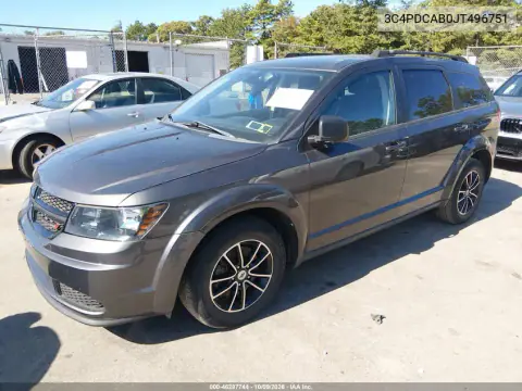 2018 Dodge Journey Se VIN 3C4PDCAB0JT496751 фото 2