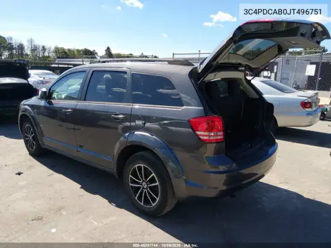 2018 Dodge Journey Se VIN 3C4PDCAB0JT496751 фото 3