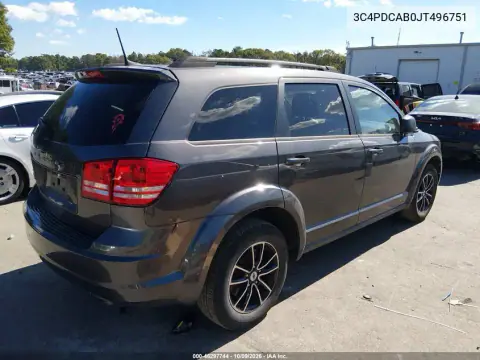 2018 Dodge Journey Se VIN 3C4PDCAB0JT496751 фото 4