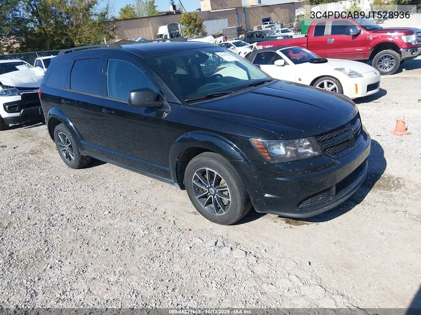 3C4PDCAB9JT528936 Dodge Journey 2018 — повреждение Сзади слева, фото до ремонта